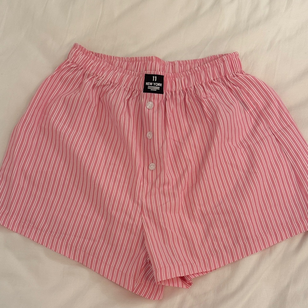 Pink Striped Shorts never worn